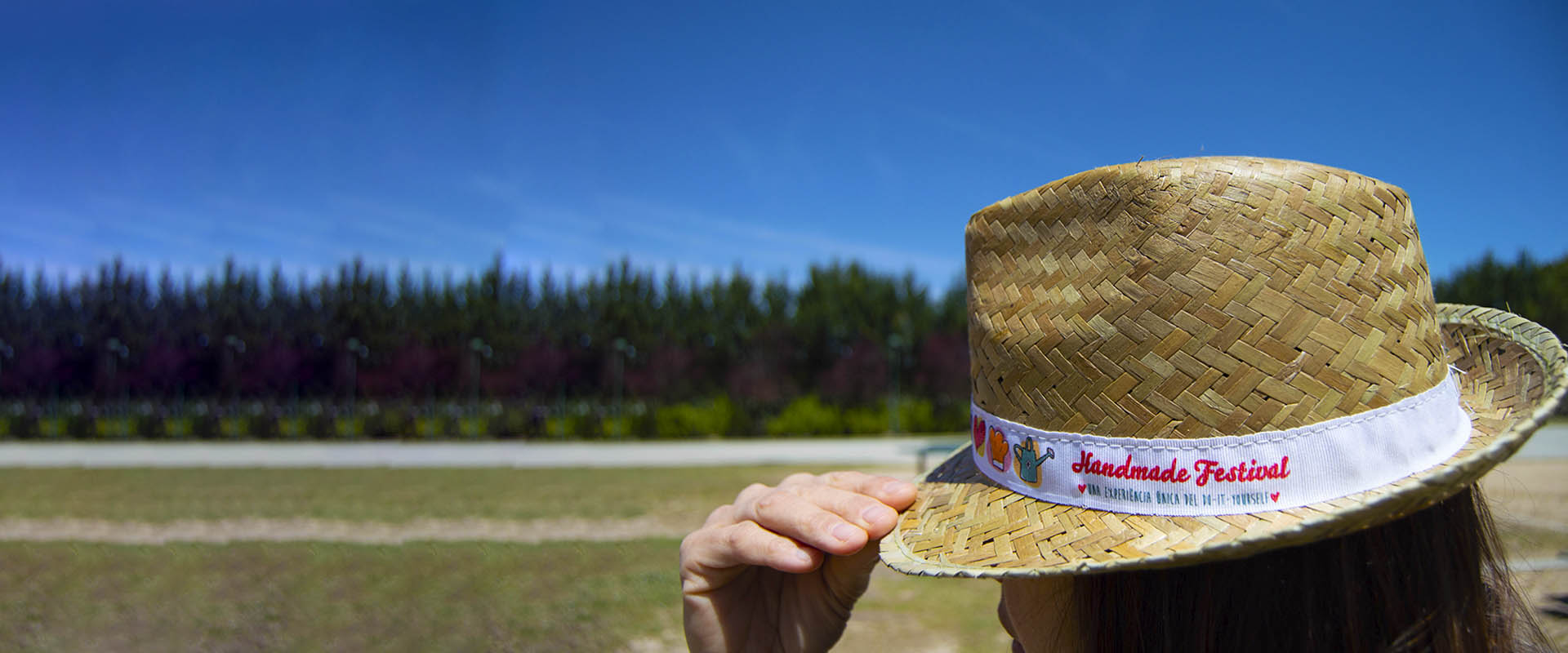 Sombrero personalizado de paja handmade para festival o evento