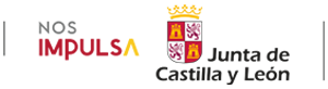 Logotipo de la Junta de Castilla y León "Nos Impulsa"